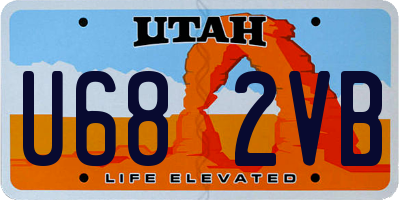 UT license plate U682VB