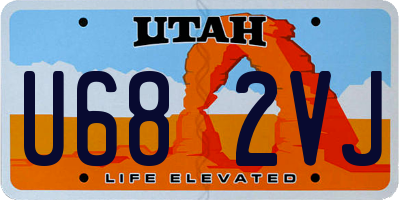 UT license plate U682VJ