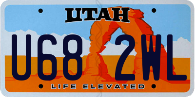 UT license plate U682WL