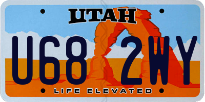 UT license plate U682WY