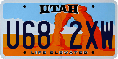 UT license plate U682XW