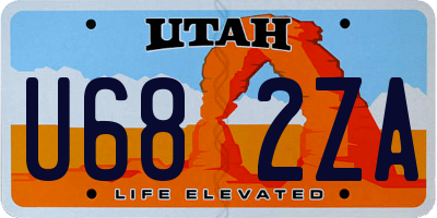 UT license plate U682ZA