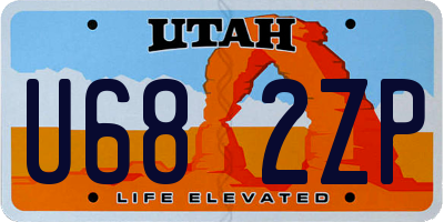 UT license plate U682ZP
