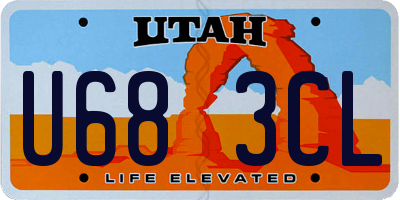 UT license plate U683CL