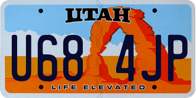 UT license plate U684JP
