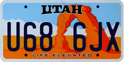 UT license plate U686JX