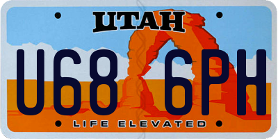UT license plate U686PH