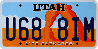 UT license plate U688IM
