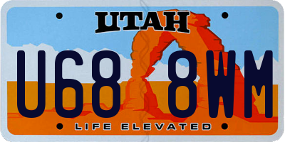 UT license plate U688WM