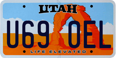 UT license plate U690EL