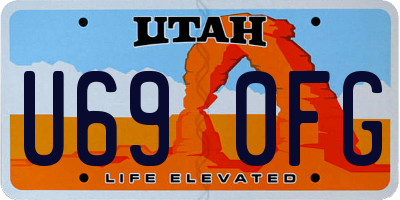 UT license plate U690FG