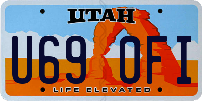UT license plate U690FI