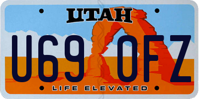 UT license plate U690FZ