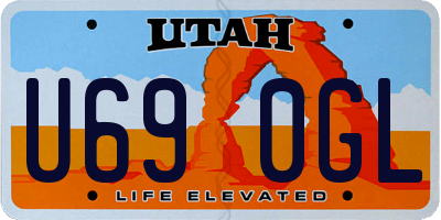 UT license plate U690GL