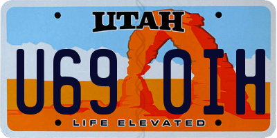 UT license plate U690IH