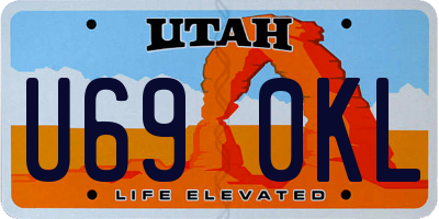 UT license plate U690KL