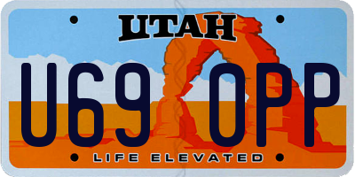UT license plate U690PP