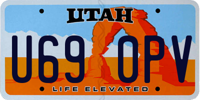 UT license plate U690PV