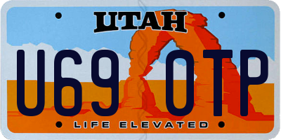 UT license plate U690TP