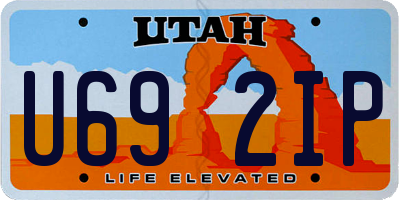 UT license plate U692IP