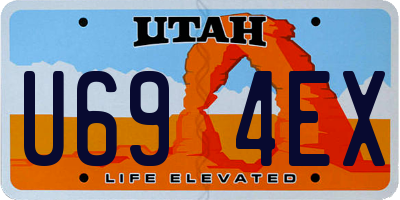 UT license plate U694EX