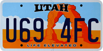 UT license plate U694FC