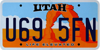 UT license plate U695FN