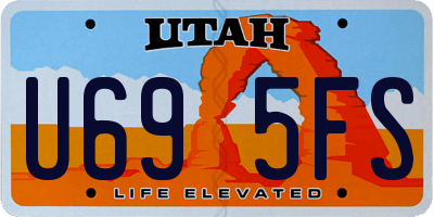 UT license plate U695FS