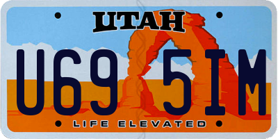 UT license plate U695IM