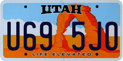 UT license plate U695JO