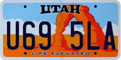 UT license plate U695LA