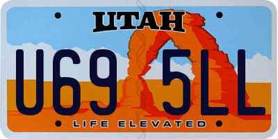 UT license plate U695LL
