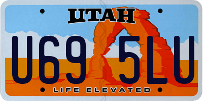 UT license plate U695LU