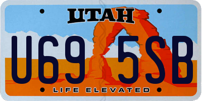 UT license plate U695SB