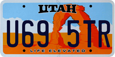 UT license plate U695TR