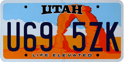 UT license plate U695ZK