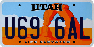 UT license plate U696AL