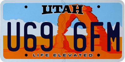 UT license plate U696FM