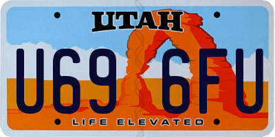 UT license plate U696FU
