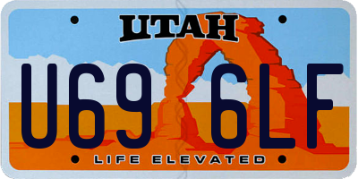 UT license plate U696LF