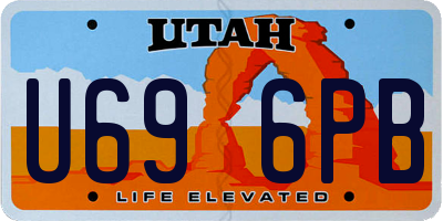 UT license plate U696PB