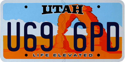 UT license plate U696PD