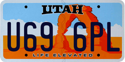 UT license plate U696PL