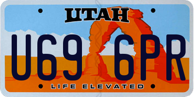 UT license plate U696PR