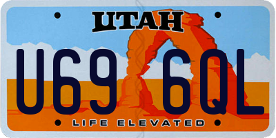 UT license plate U696QL