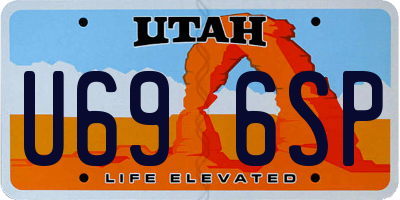 UT license plate U696SP