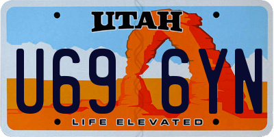 UT license plate U696YN