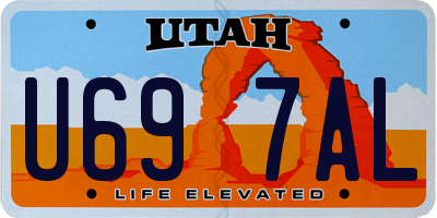 UT license plate U697AL