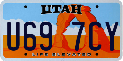 UT license plate U697CY