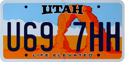 UT license plate U697HH